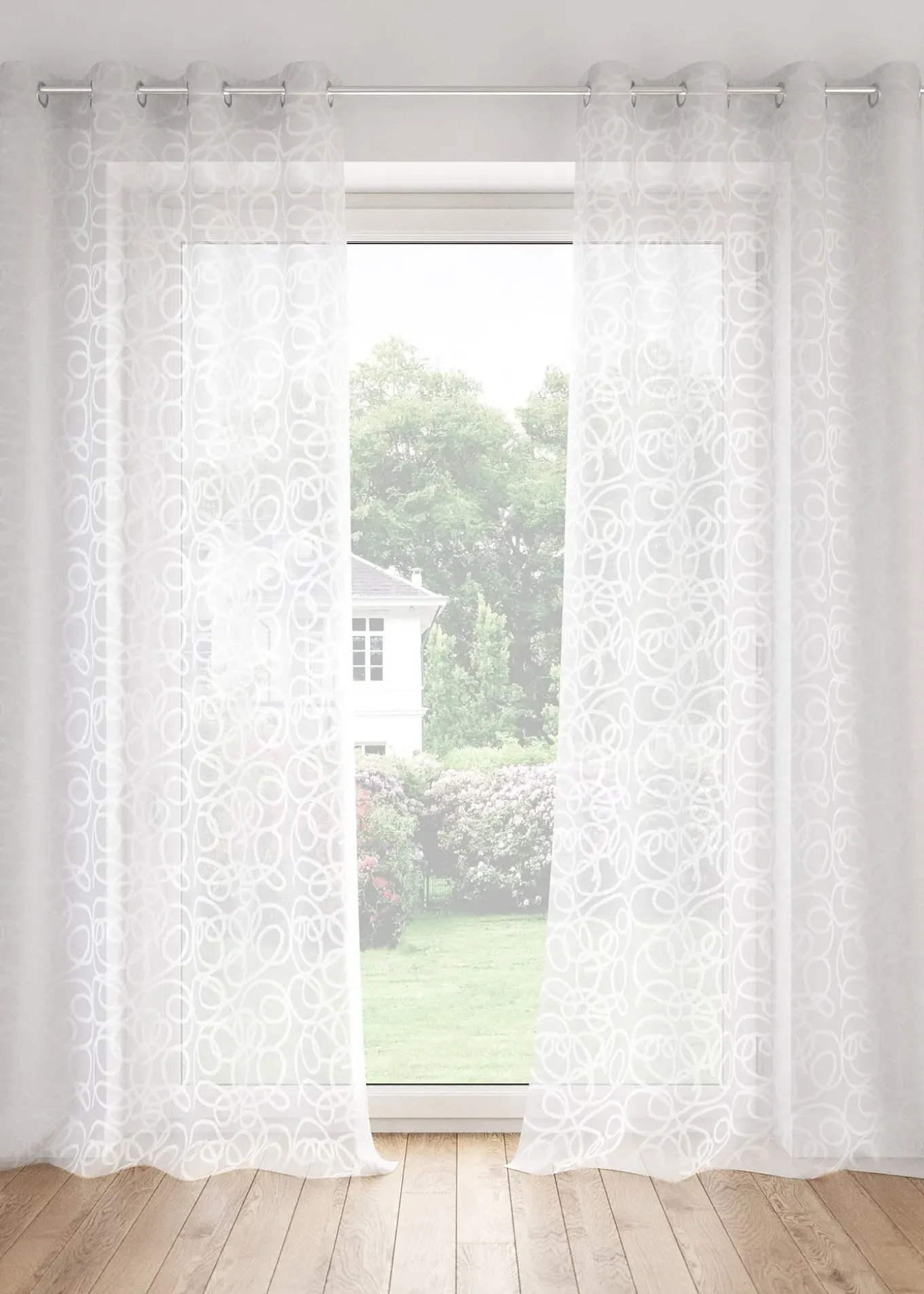 Voilage imprimé (1 pce)