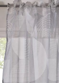 Voilage imprimé (1 pce) avec polyester recyclé