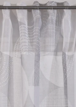 Voilage imprimé (1 pce) avec polyester recyclé