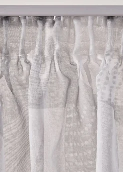 Voilage imprimé (1 pce) avec polyester recyclé