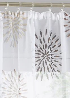 Voilage imprimé cercles (1 pce), aussi en XXL