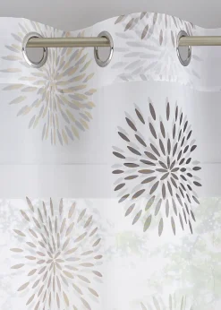 Voilage imprimé cercles (1 pce), aussi en XXL