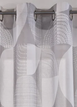 Voilage imprimé en polyester recyclé (1 pce)