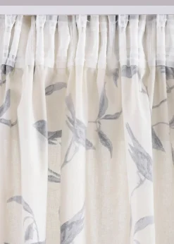 Voilage imprimé oiseau (1 pce.)