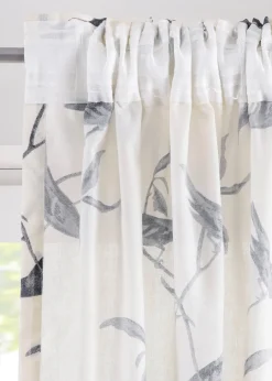 Voilage imprimé oiseau (1 pce.)