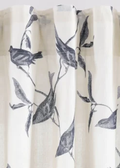 Voilage imprimé oiseau (1 pce.)