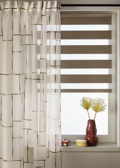 Voilage imprimé (1 pce)