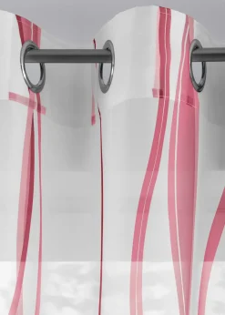 Voilage imprimé vagues (1 pce)