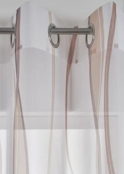 Voilage imprimé vagues (1 pce)