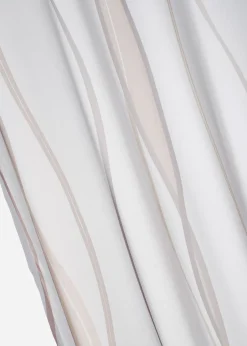 Voilage imprimé vagues (1 pce)