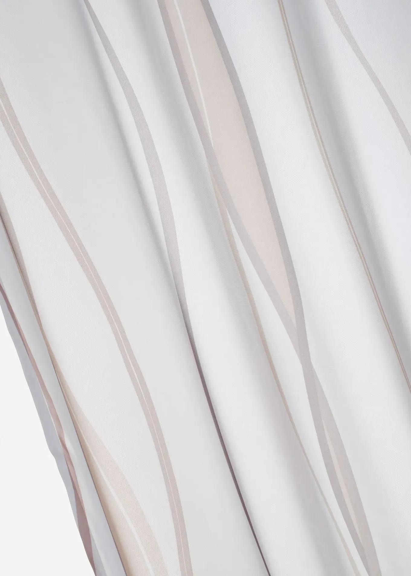 Voilage imprimé vagues (1 pce)