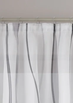 Voilage imprimé vagues (1 pce)