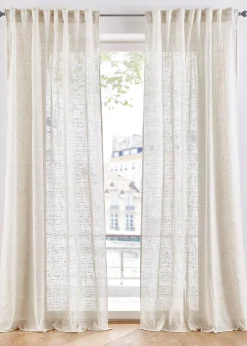 Voilage texturé (1 pce), nombreuses tailles