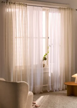 Voilage texturé (1 pce), nombreuses tailles