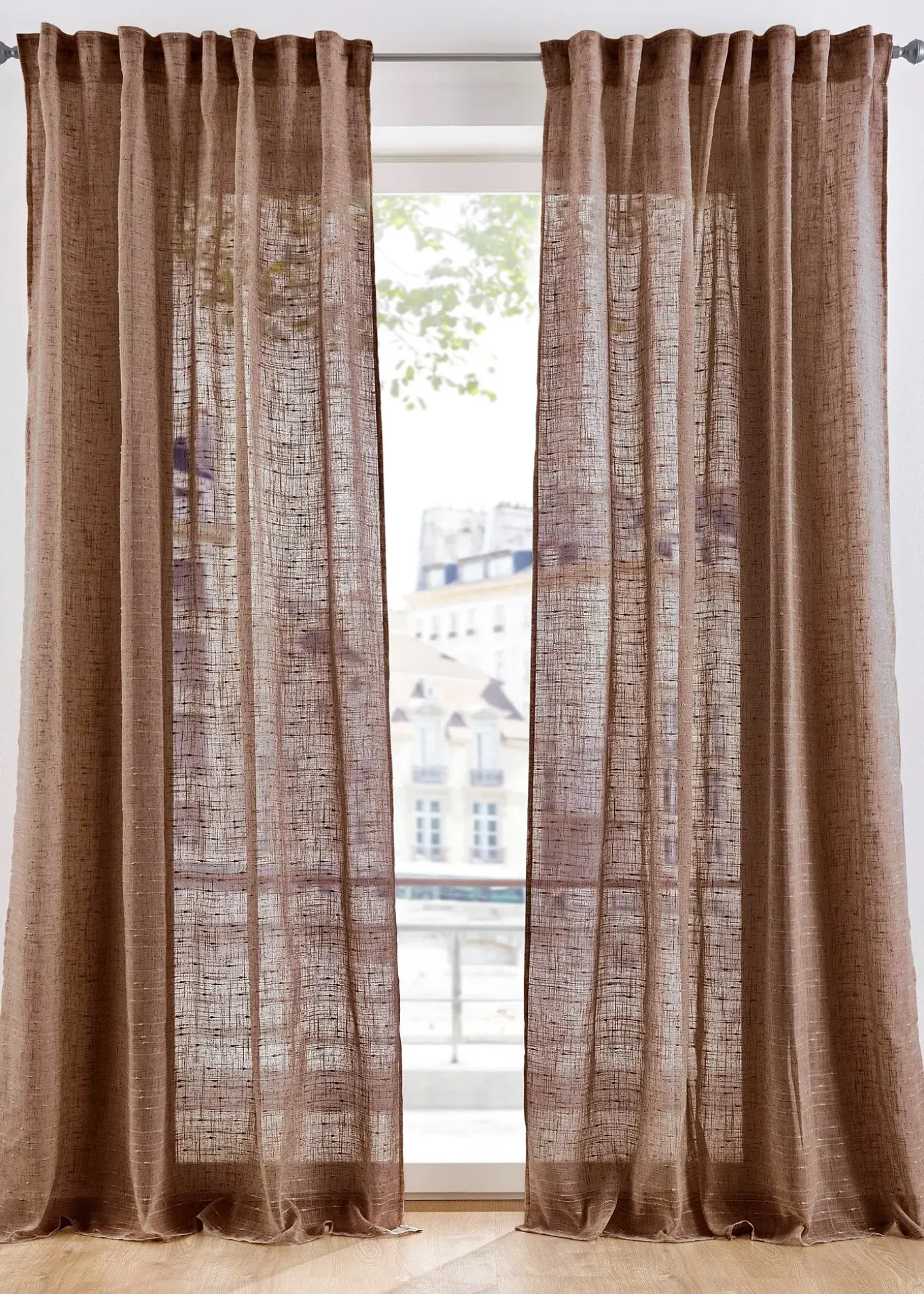 Voilage texturé (1 pce), nombreuses tailles