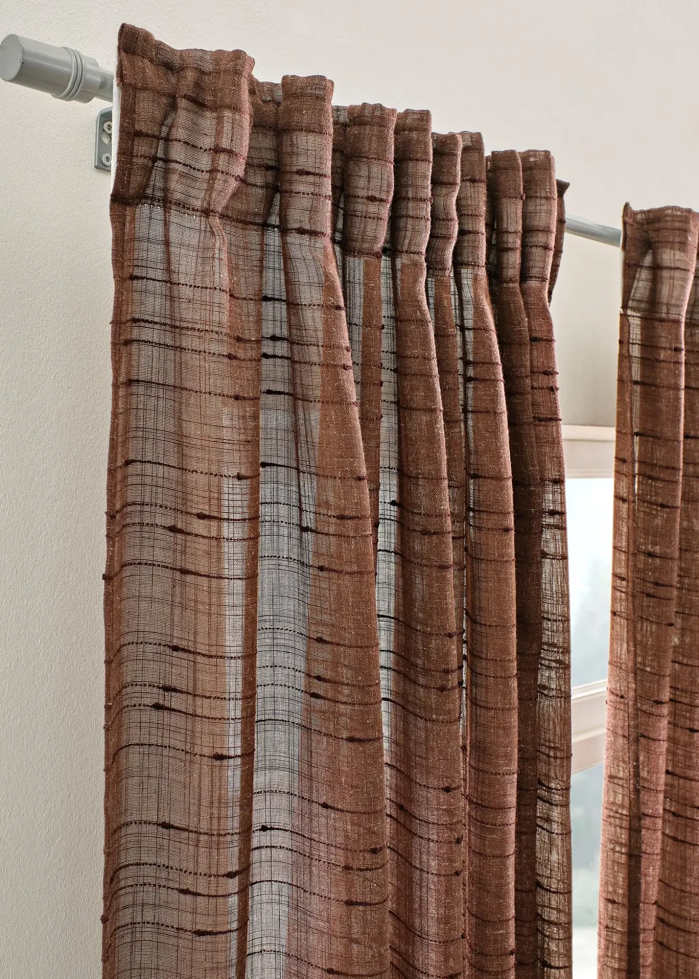 Voilage texturé (1 pce), nombreuses tailles