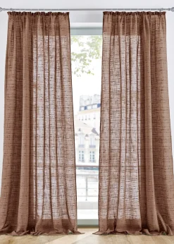 Voilage texturé (1 pce), nombreuses tailles