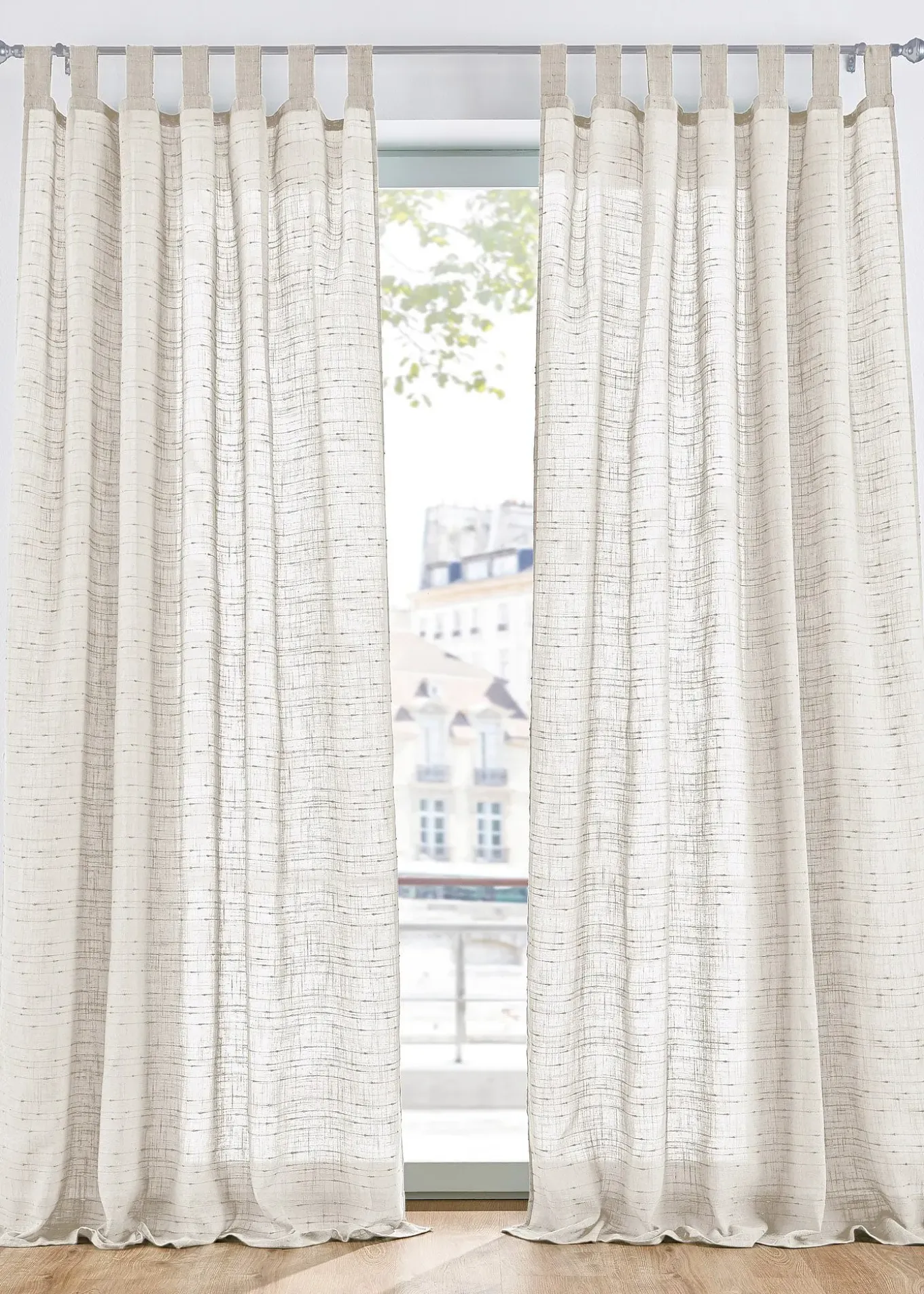 Voilage texturé (1 pce), nombreuses tailles