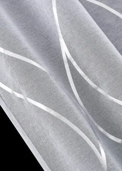 Voilage transparent à imprimé brillant (1 pce)