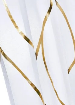 Voilage transparent à imprimé brillant (1 pce)