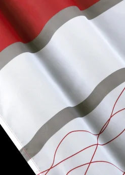 Voilage transparent à rayures horizontales (1 pce)