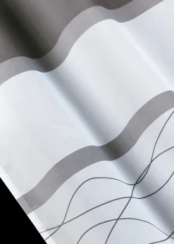 Voilage transparent à rayures horizontales (1 pce)