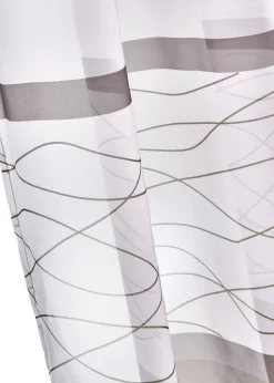 Voilage transparent à rayures horizontales (1 pce)