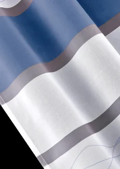 Voilage transparent à rayures horizontales (1 pce)