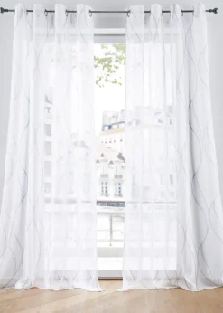 Voilage vagues (1 pce), aussi en XXL