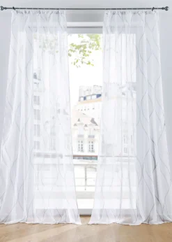 Voilage vagues (1 pce), aussi en XXL